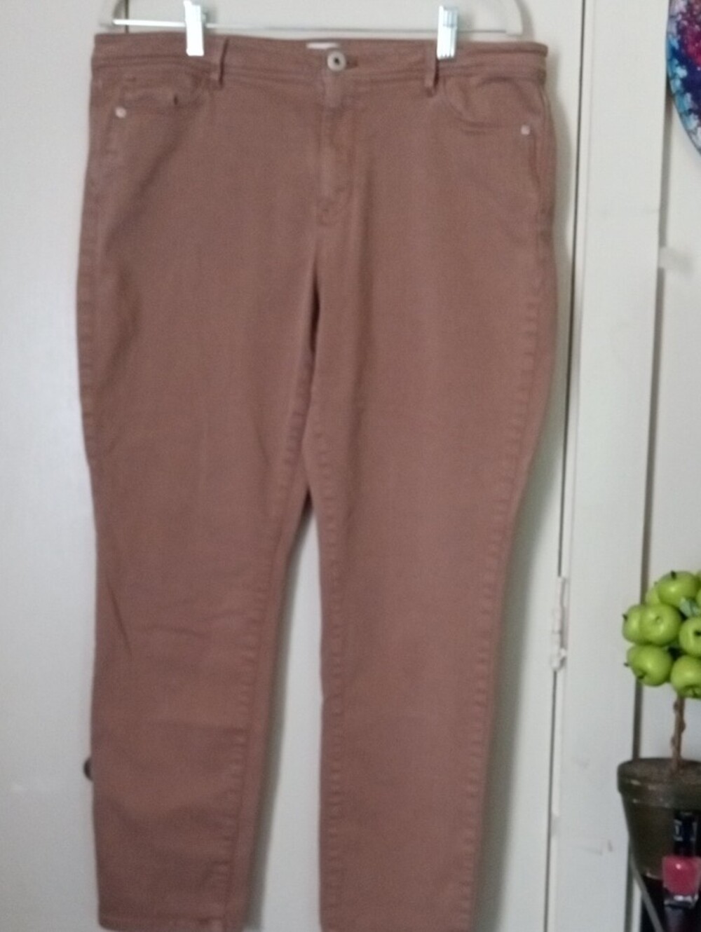 J. Jill Denim Authentic Fit Slim Ankle Khaki 14